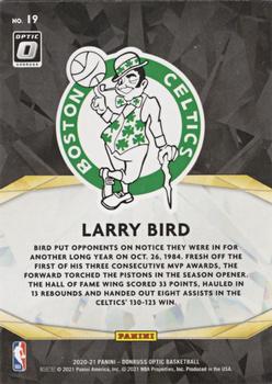 2020-21 Donruss Optic - Winner Stays #19 Larry Bird Back