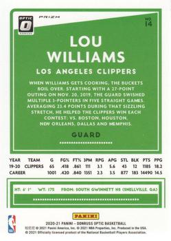 2020-21 Donruss Optic - Fanatics #14 Lou Williams Back