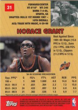 1999-00 Bowman's Best #31 Horace Grant Back