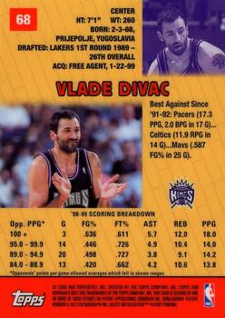 1999-00 Bowman's Best #68 Vlade Divac Back