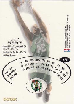1999-00 E-X #18 Paul Pierce Back