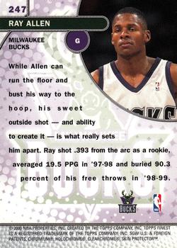 1999-00 Finest #247 Ray Allen Back