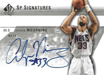 2003-04 SP Authentic - Signatures #ZO-A Alonzo Mourning Front