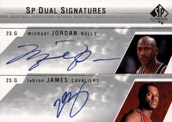2003-04 SP Authentic - Signatures Dual #JJ-A Michael Jordan / LeBron James Front