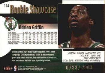 1999-00 Flair Showcase #104 Adrian Griffin Back