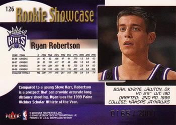 1999-00 Flair Showcase #126 Ryan Robertson Back