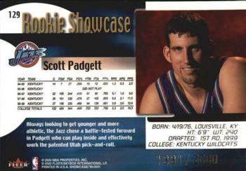 1999-00 Flair Showcase #129 Scott Padgett Back