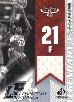 2003-04 SP Game Used - Legendary Fabrics #DW-L Dominique Wilkins Front