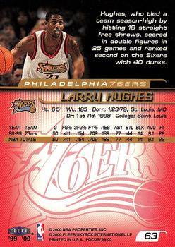 1999-00 Fleer Focus #63 Larry Hughes Back