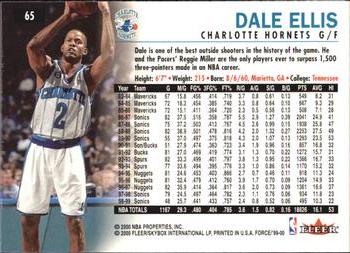 1999-00 Fleer Force #65 Dale Ellis Back