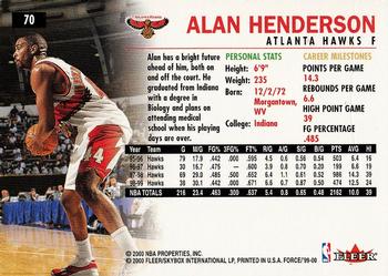 1999-00 Fleer Force #70 Alan Henderson Back