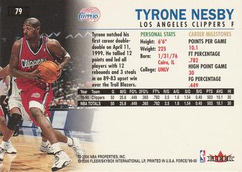 1999-00 Fleer Force #79 Tyrone Nesby Back
