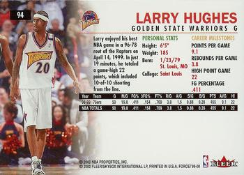 1999-00 Fleer Force #94 Larry Hughes Back