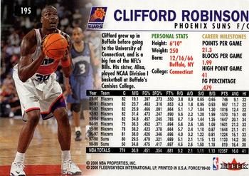 1999-00 Fleer Force #195 Clifford Robinson Back