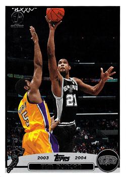 2003-04 Topps 1st Edition #21 Tim Duncan Front