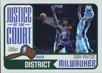 2003-04 Topps - Justice of the Court #JC-2 Gary Payton Front