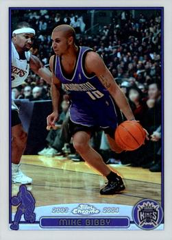 2003-04 Topps Chrome - Refractors #10 Mike Bibby Front