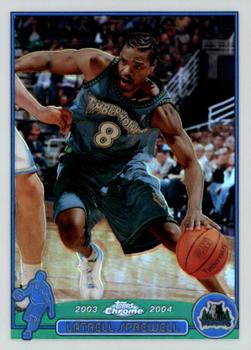 2003-04 Topps Chrome - Refractors #25 Latrell Sprewell Front