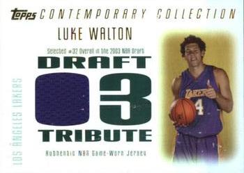 2003-04 Topps Contemporary Collection - Draft 03 Tribute #DT-LW Luke Walton Front