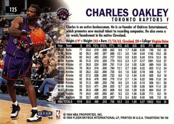 1999-00 Fleer Tradition #125 Charles Oakley Back