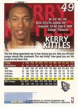 1999-00 Hoops #49 Kerry Kittles Back