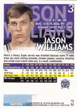 1999-00 Hoops #3 Jason Williams Back