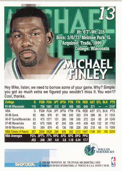 1999-00 Hoops #13 Michael Finley Back