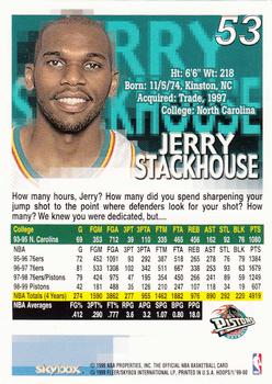 1999-00 Hoops #53 Jerry Stackhouse Back