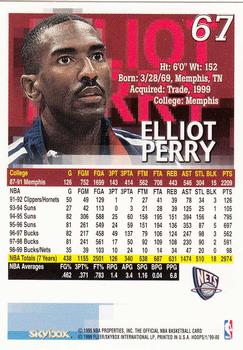 1999-00 Hoops #67 Elliot Perry Back