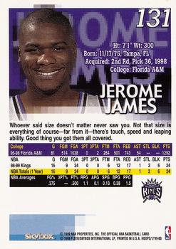 1999-00 Hoops #131 Jerome James Back