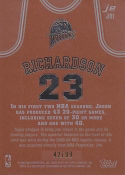 2003-04 Topps Jersey Edition - Copper #JRI Jason Richardson Back