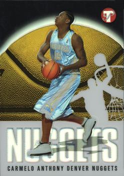 2003-04 Topps Pristine - Refractors #107 Carmelo Anthony Front