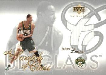 2003-04 UD Glass - Swatch of Class #SC-RL Rashard Lewis Front