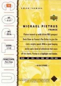 2003 UD Top Prospects - Gold Collection #18 Mickael Pietrus Back