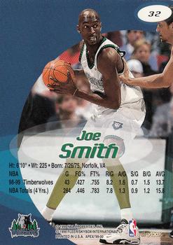 1999-00 SkyBox Apex #32 Joe Smith Back