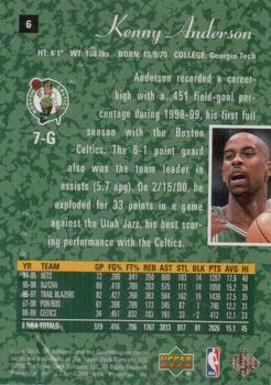 1999-00 SP Authentic #6 Kenny Anderson Back