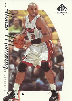 1999-00 SP Authentic #42 Alonzo Mourning Front