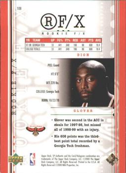 1999-00 SP Authentic #108 Dion Glover Back