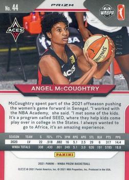 2021 Panini Prizm WNBA Premium #44 Angel McCoughtry Back