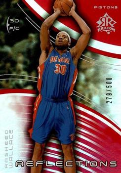 2003-04 Upper Deck Triple Dimensions - Reflections Ruby #1 Rasheed Wallace Front