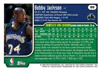 1999-00 Topps Tipoff #99 Bobby Jackson Back