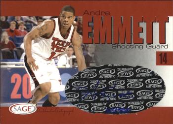 2004 SAGE - Autographs #A10 Andre Emmett Front