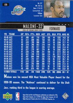 1999-00 Upper Deck #120 Karl Malone Back