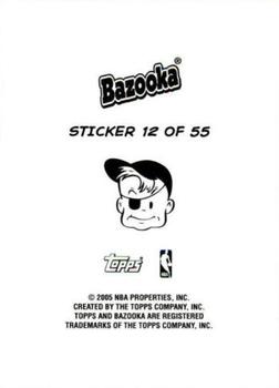 2004-05 Bazooka - 4-on-1 Stickers #12 Richard Jefferson / Luke Walton / Damon Stoudamire / Mike Bibby Back