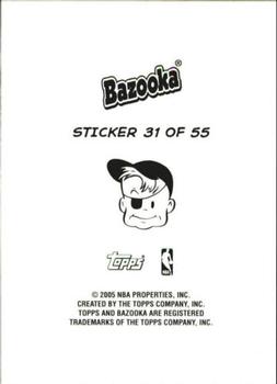 2004-05 Bazooka - 4-on-1 Stickers #31 Troy Hudson / Ronald Murray / Marcus Banks / Earl Boykins Back