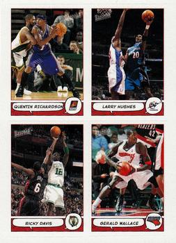 2004-05 Bazooka - 4-on-1 Stickers #34 Quentin Richardson / Larry Hughes / Ricky Davis / Gerald Wallace Front