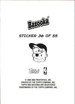 2004-05 Bazooka - 4-on-1 Stickers #36 Josh Howard / Al Harrington / Jonathan Bender / Mickael Pietrus Back