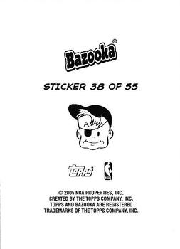2004-05 Bazooka - 4-on-1 Stickers #38 Kirk Snyder / Josh Smith / Bernard Robinson / Delonte West Back