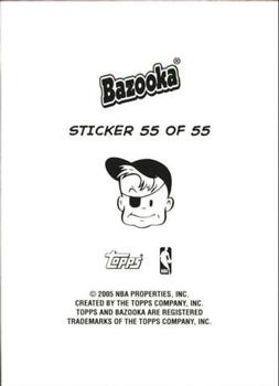 2004-05 Bazooka - 4-on-1 Stickers #55 Justin Reed / Ibrahim Kutluay / Erik Daniels / Donta Smith Back