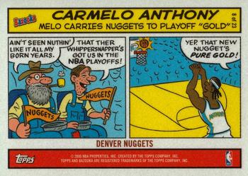 2004-05 Bazooka - Comics #8 Carmelo Anthony Front
